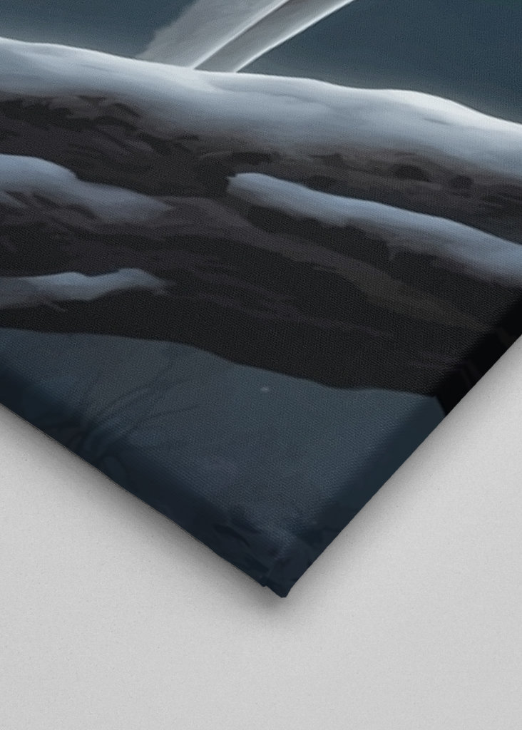 Bílý vlk s měsícem