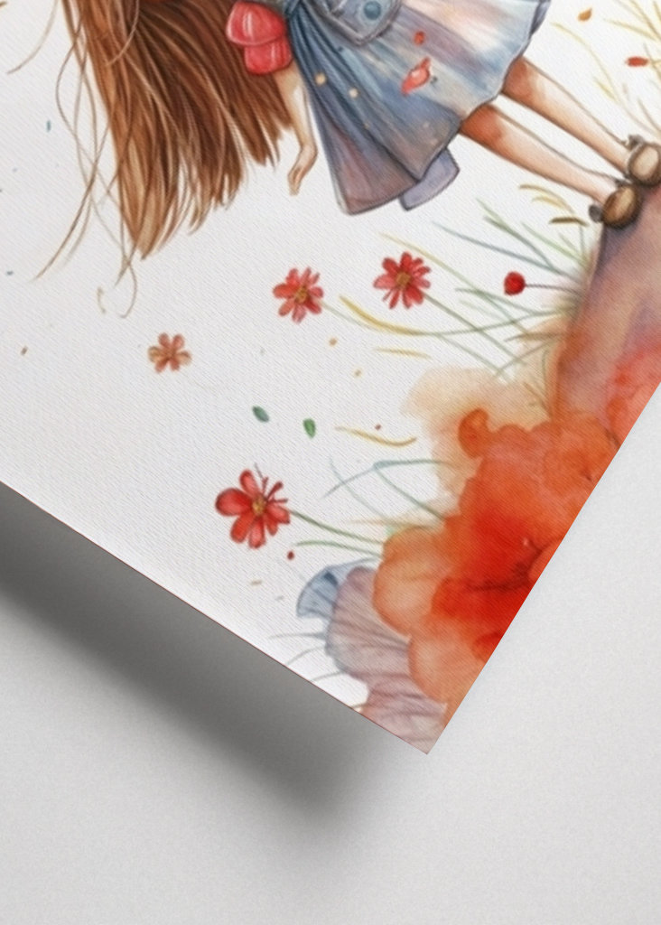 Mädchen und Luftballons 