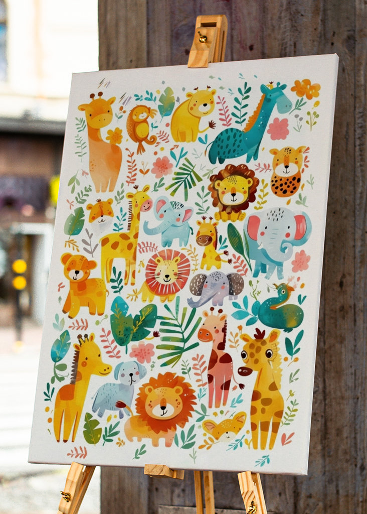 Safariens farverige venner