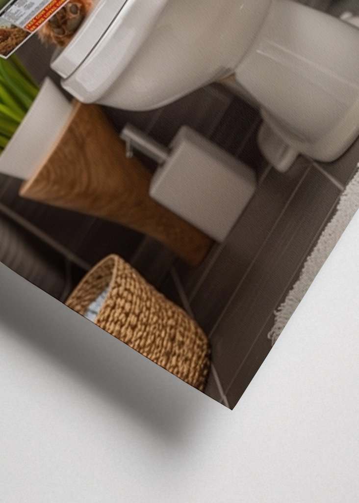 Jorkšírský teriér na záchodě