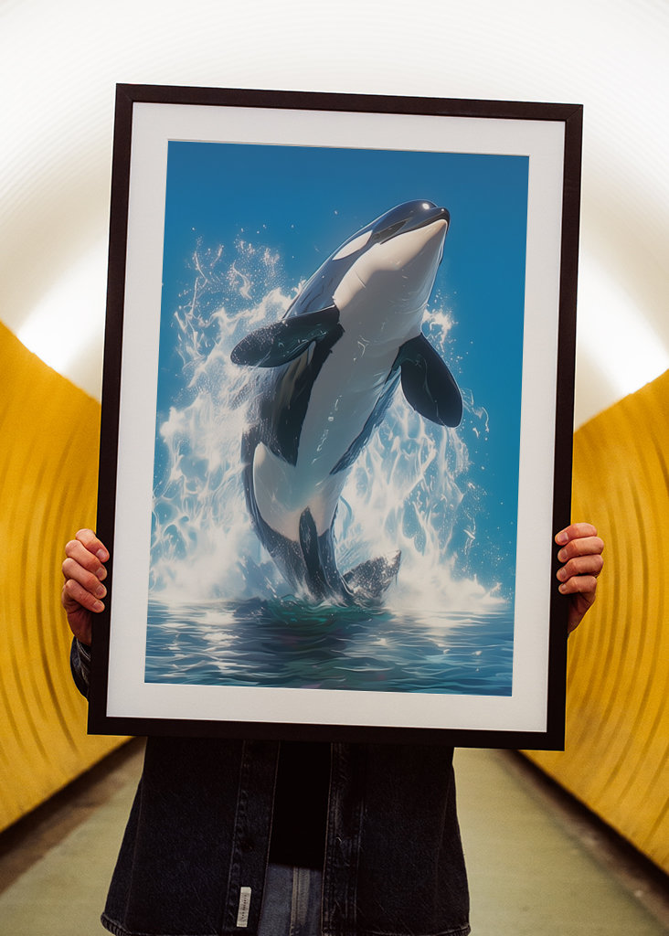 Foto Orcinus Orca Jump