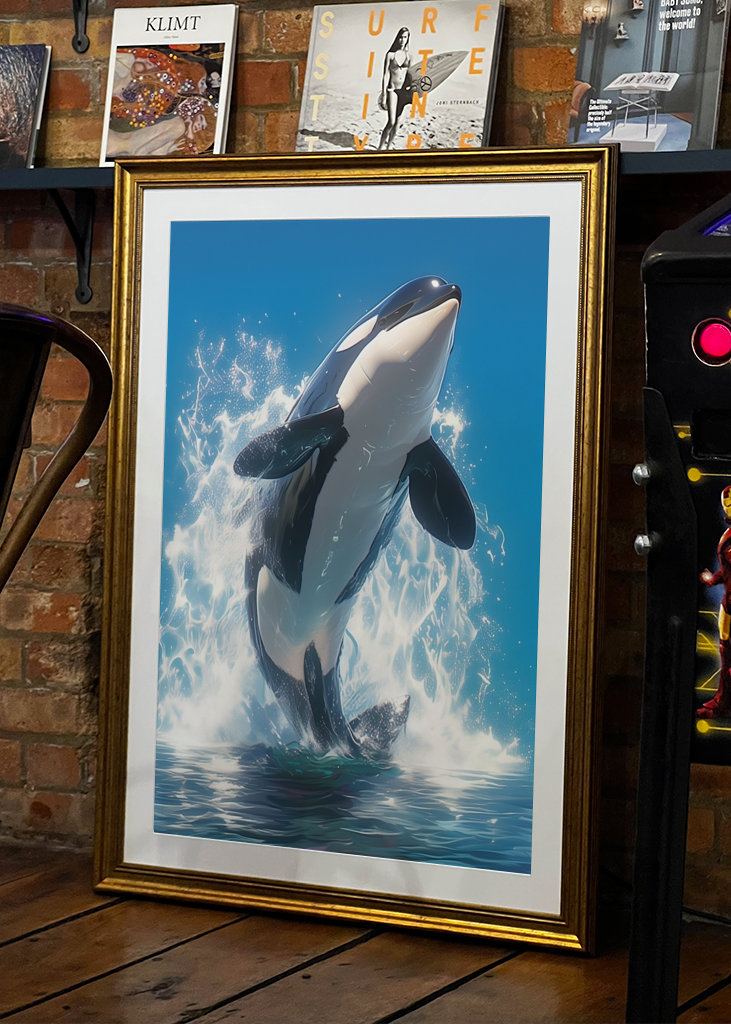 Foto Orcinus Orca Jump