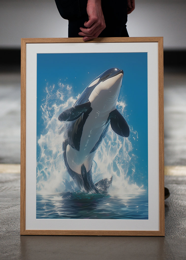 Foto Orcinus Orca Jump