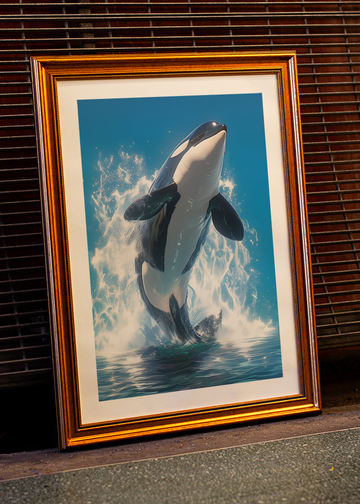 Foto Orcinus Orca Jump