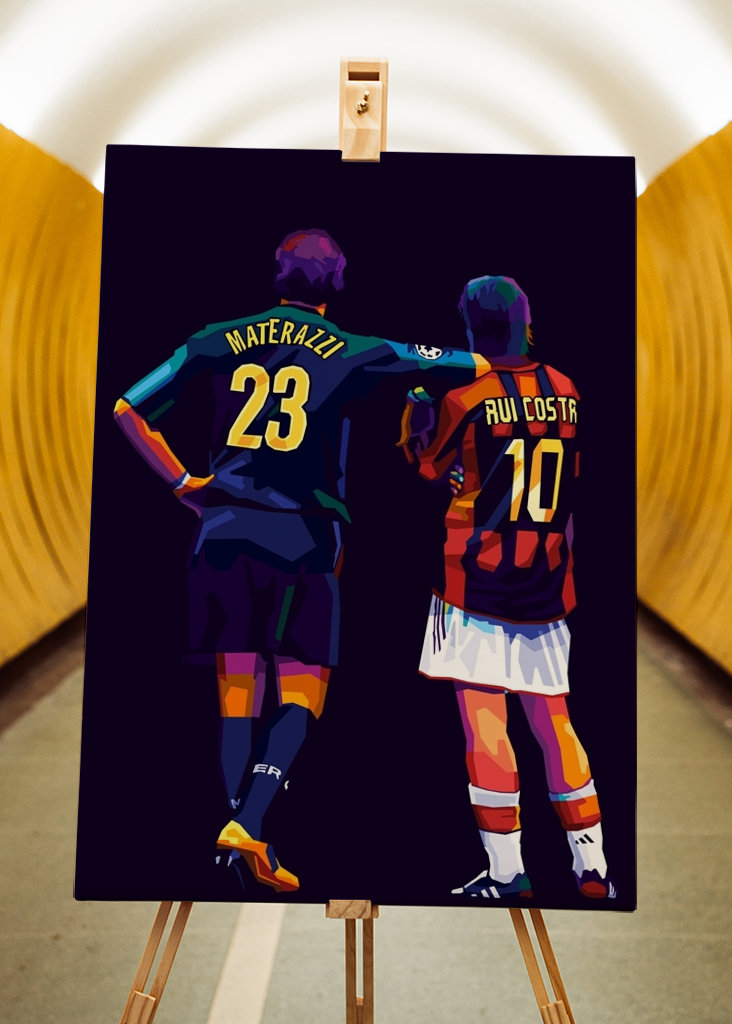 Materazzi and Rui Costa