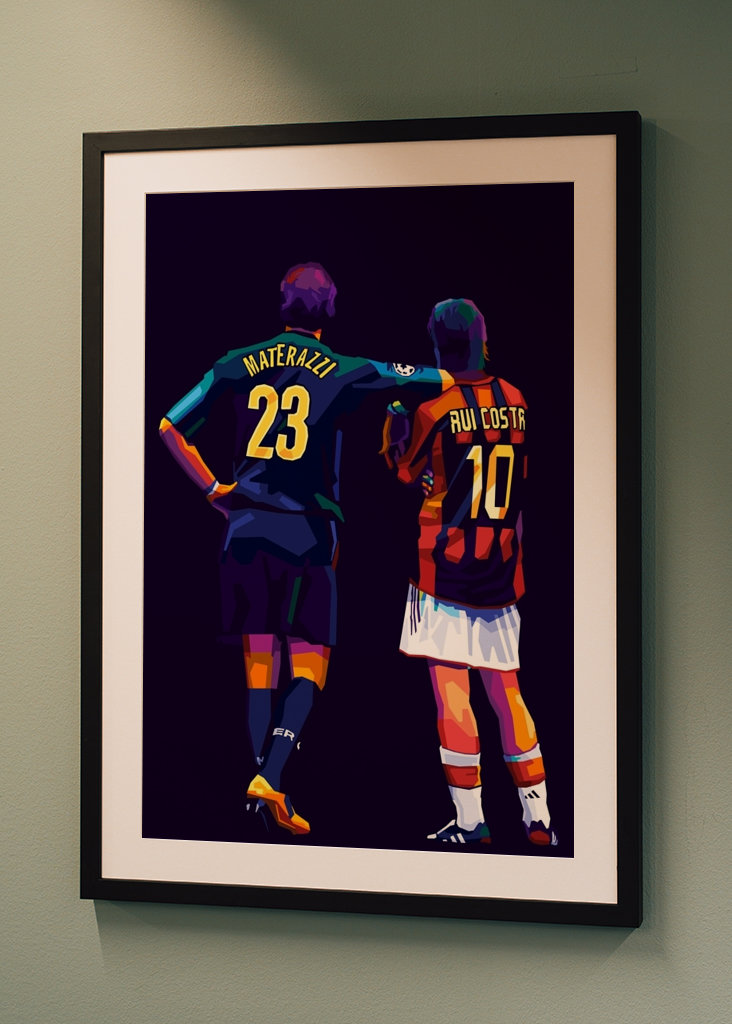 Materazzi and Rui Costa