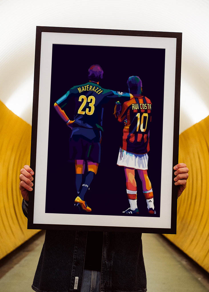 Materazzi and Rui Costa