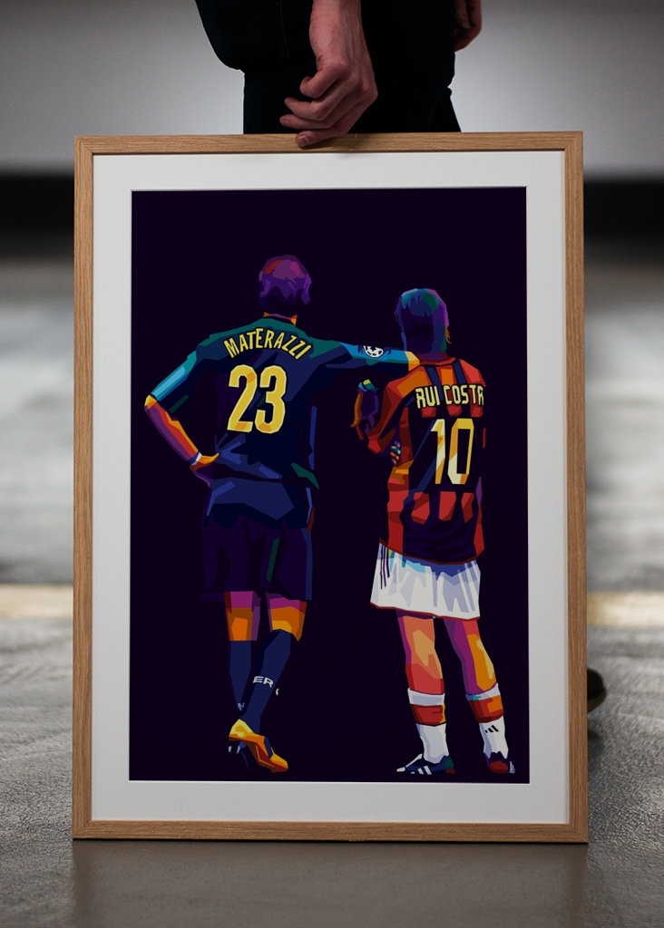 Materazzi and Rui Costa