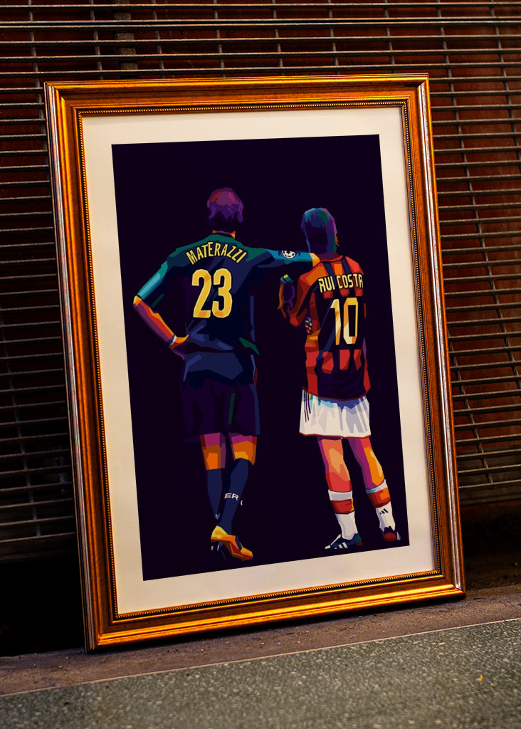 Materazzi and Rui Costa