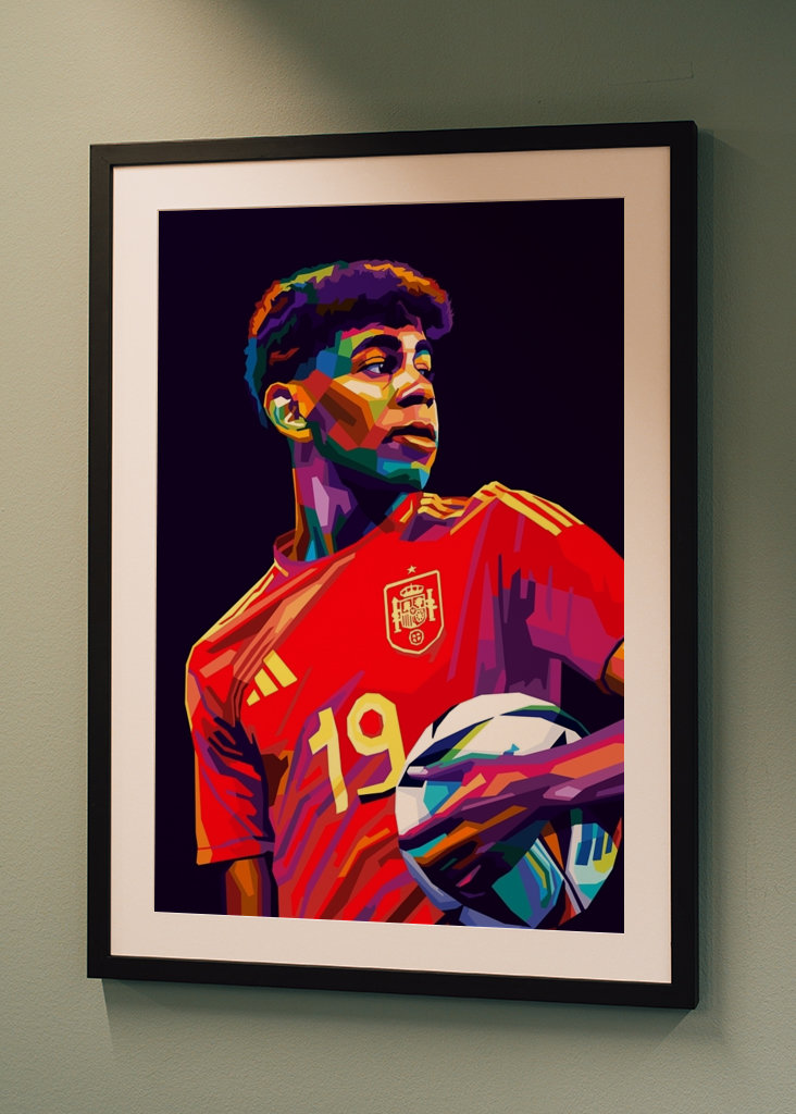 Lamine Yamal Wpap Kleurrijke Kunst