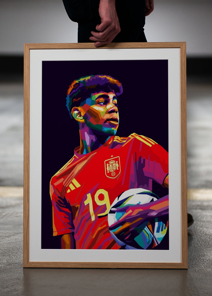 Lamine Yamal Wpap Kleurrijke Kunst