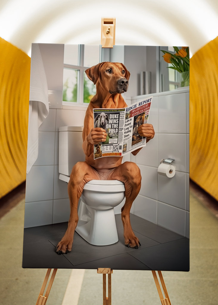 Ridgeback na záchodě