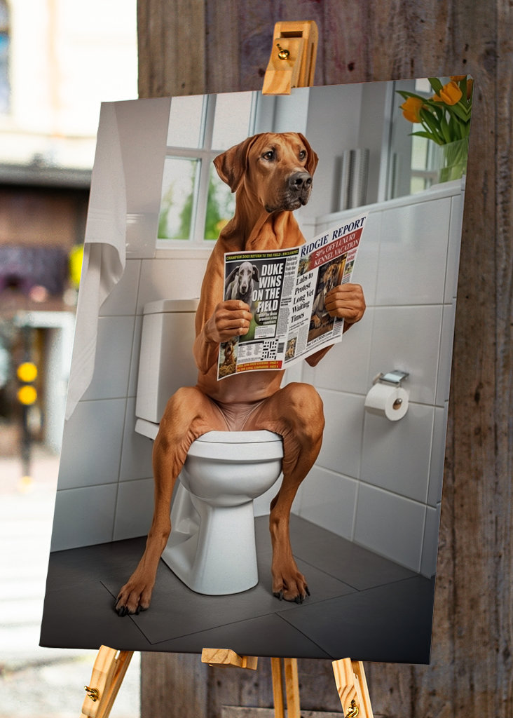 Ridgeback na záchodě