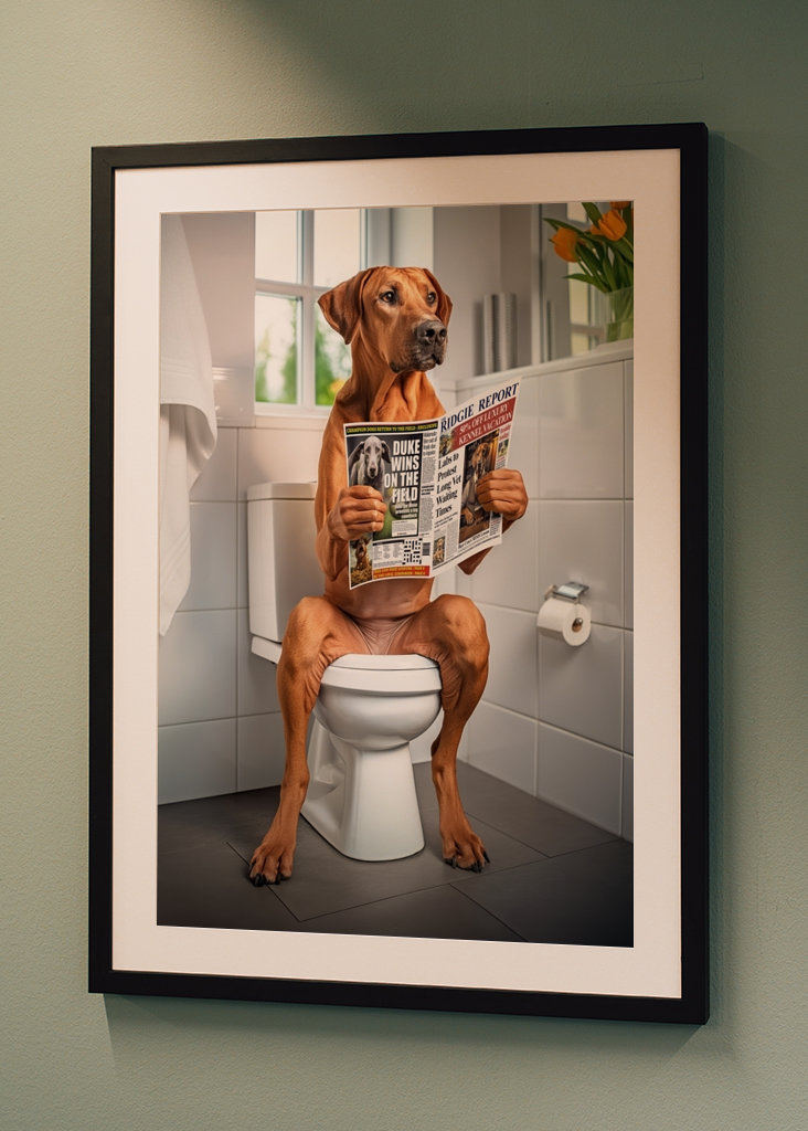 Ridgeback na záchodě