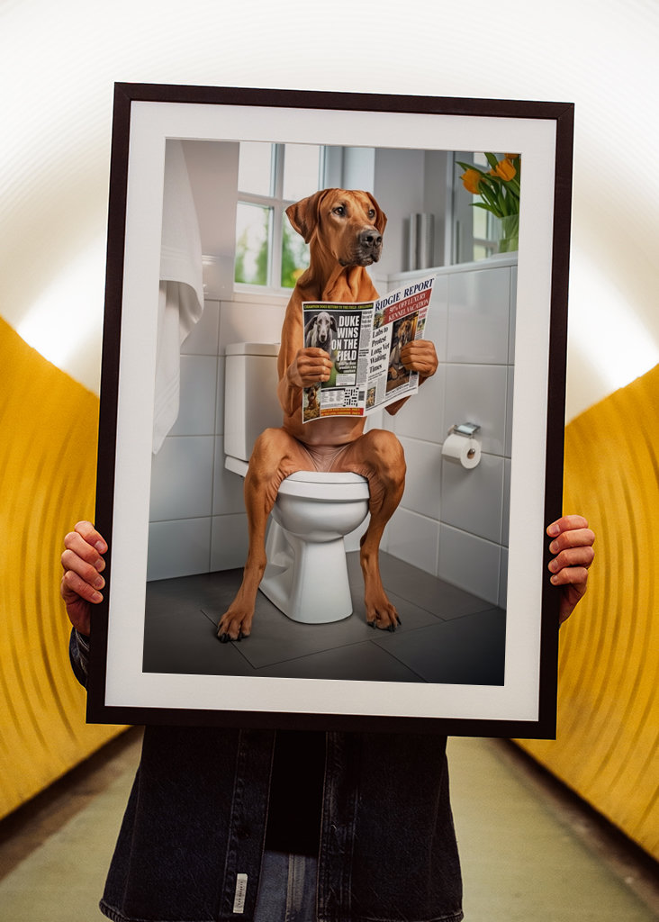 Ridgeback na záchodě