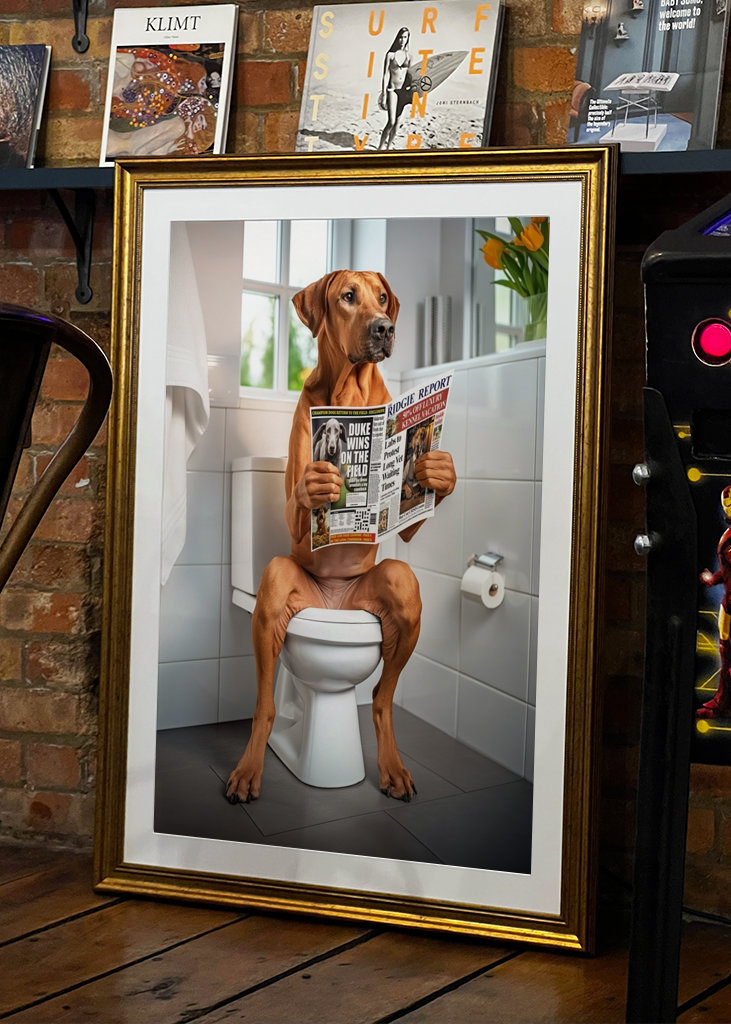 Ridgeback na záchodě