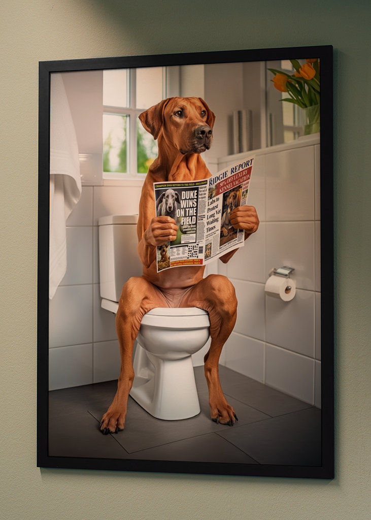 Ridgeback na záchodě