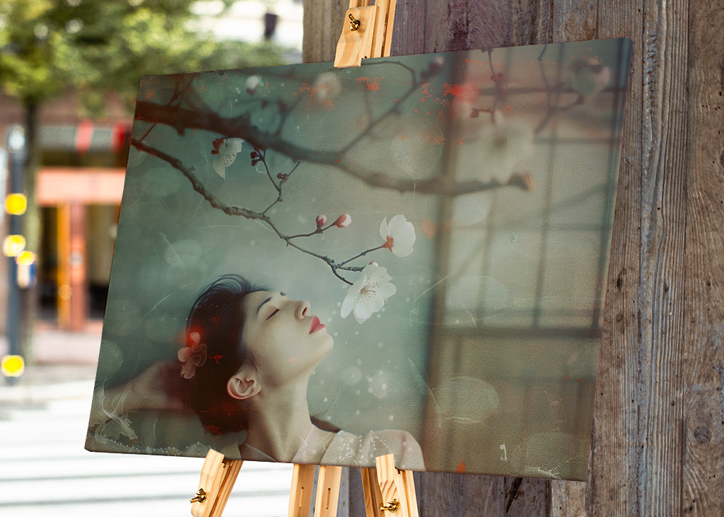 Unter dem Charme des Pflaumenbaums