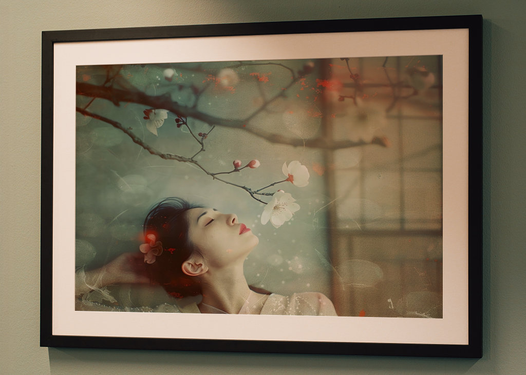 Unter dem Charme des Pflaumenbaums