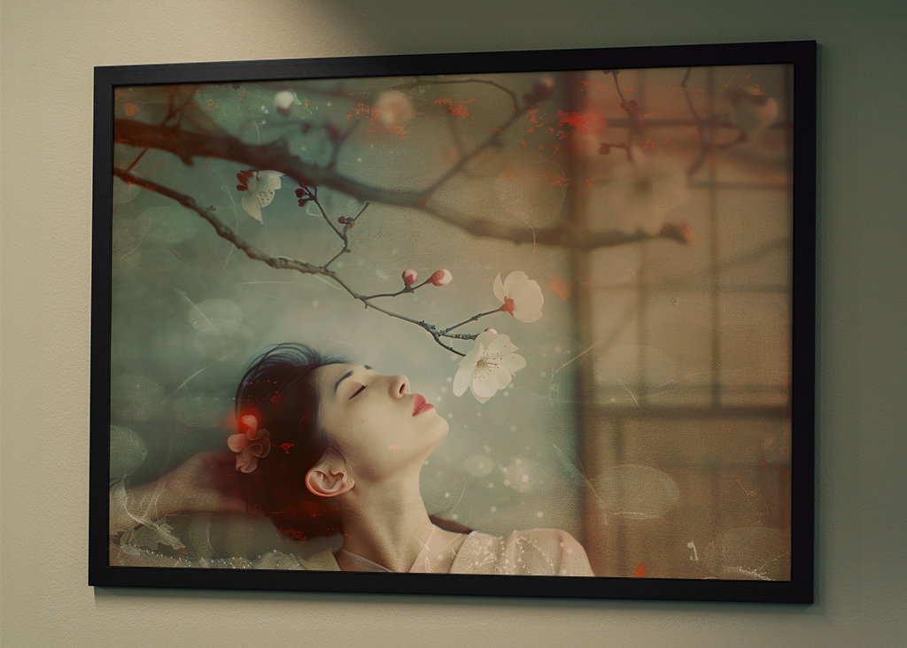 Unter dem Charme des Pflaumenbaums