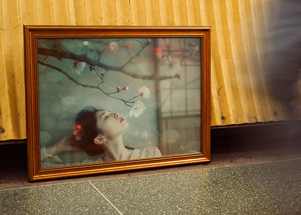 Unter dem Charme des Pflaumenbaums