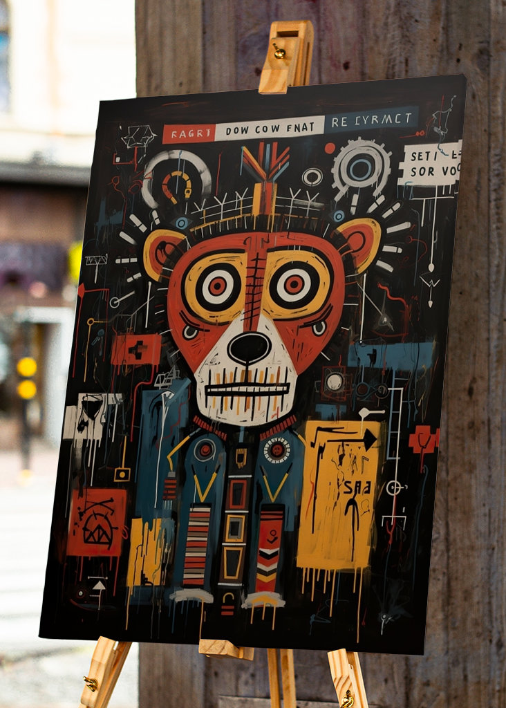 Graffiti Street Art „Bear"