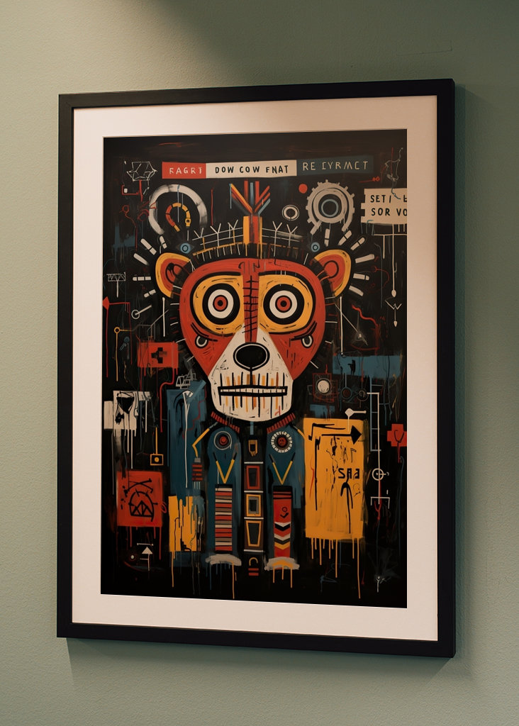 Graffiti Street Art „Bear"