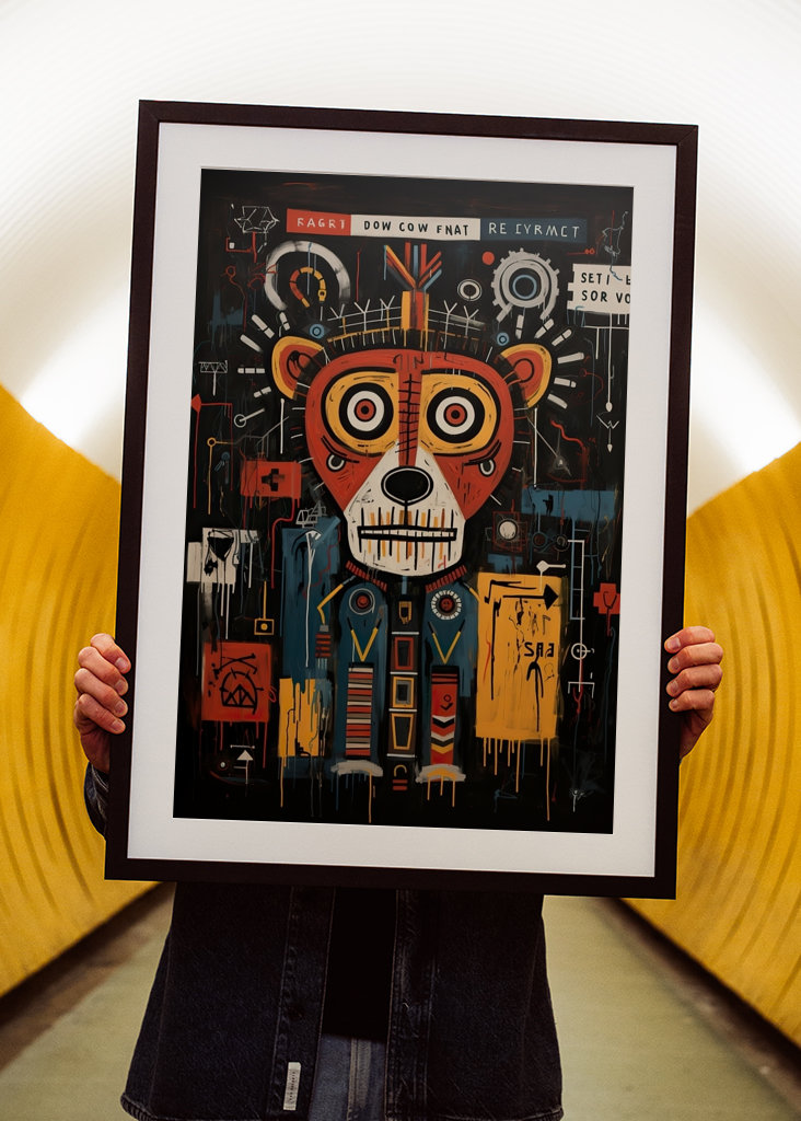 Graffiti Street Art „Bear"