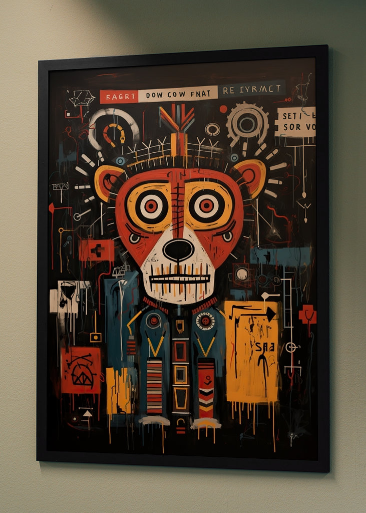 Graffiti Street Art „Bear"