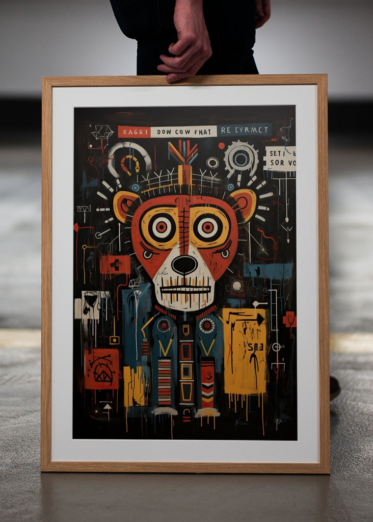 Graffiti Street Art „Bear"