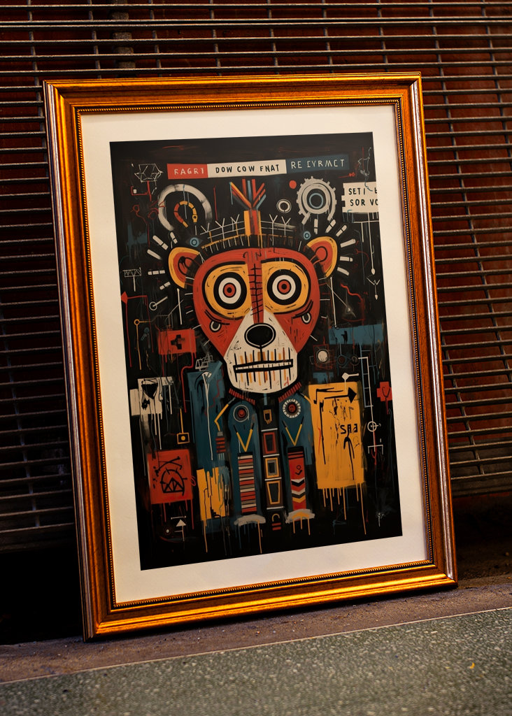 Graffiti Street Art „Bear"