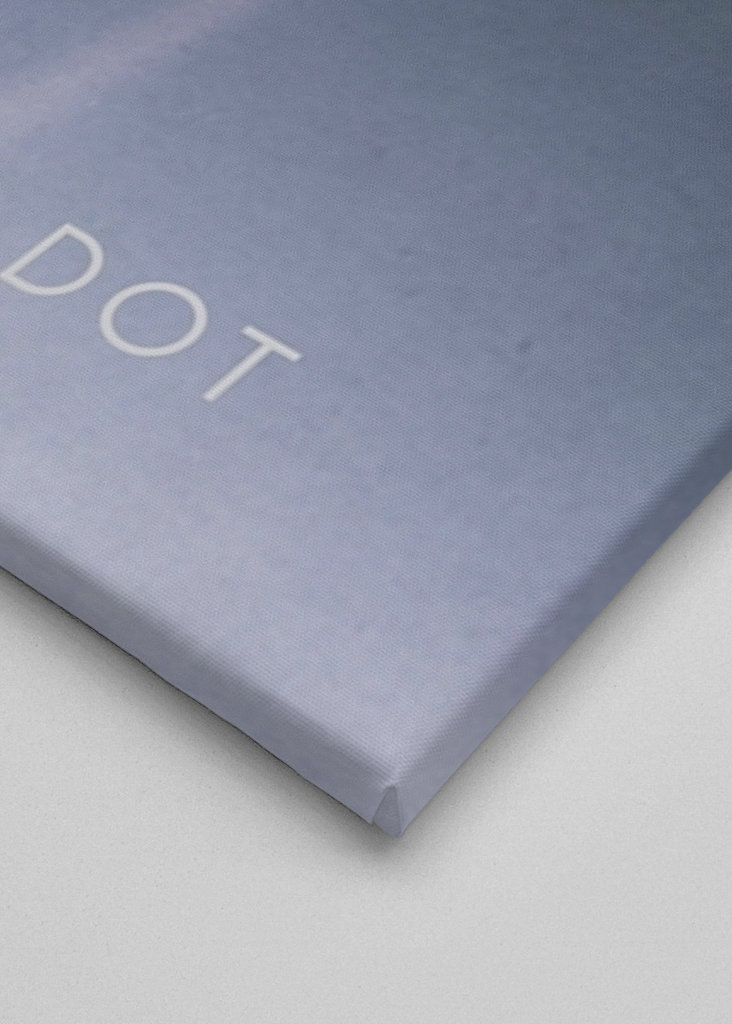 Bledě modrý tečkovaný plakát