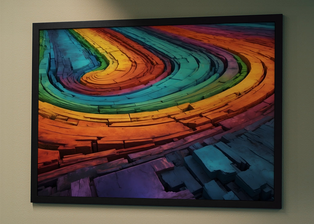 Colores del arco iris en 3D VII