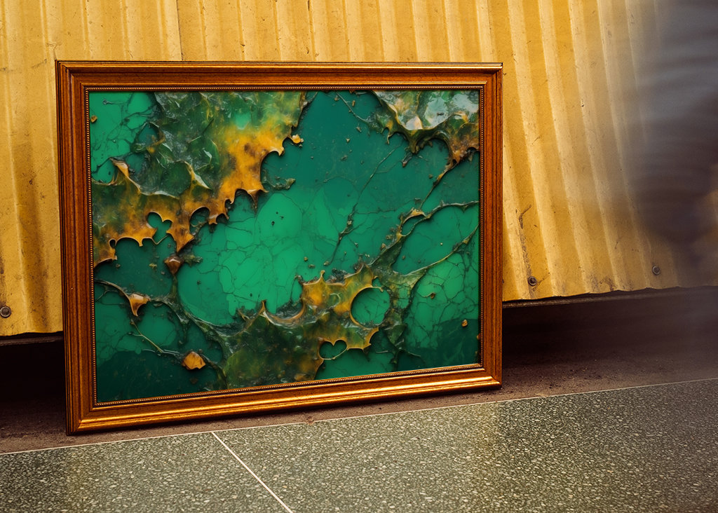 Blue-green & amber II