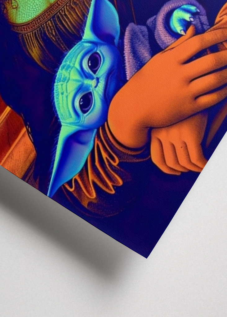 Mona Lisa a malý Yoda