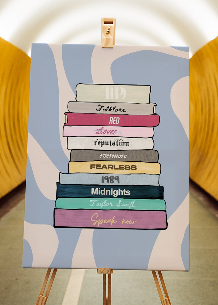 Taylor Swift Album Stack Art
