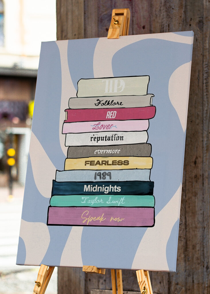 Taylor Swift Album Stack Art