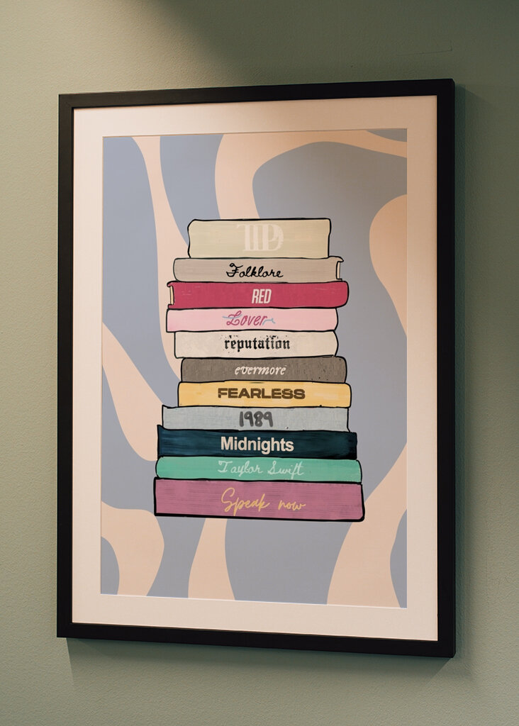 Taylor Swift Album Stack Art