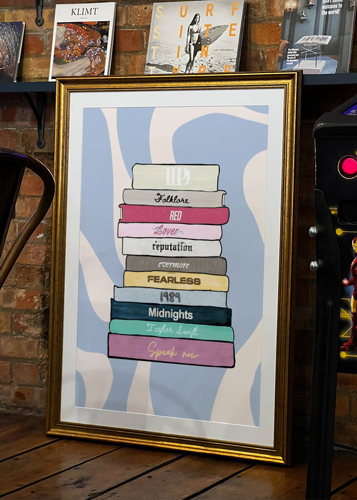 Taylor Swift Album Stack Art