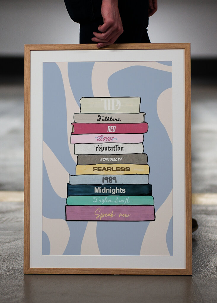 Taylor Swift Album Stack Art