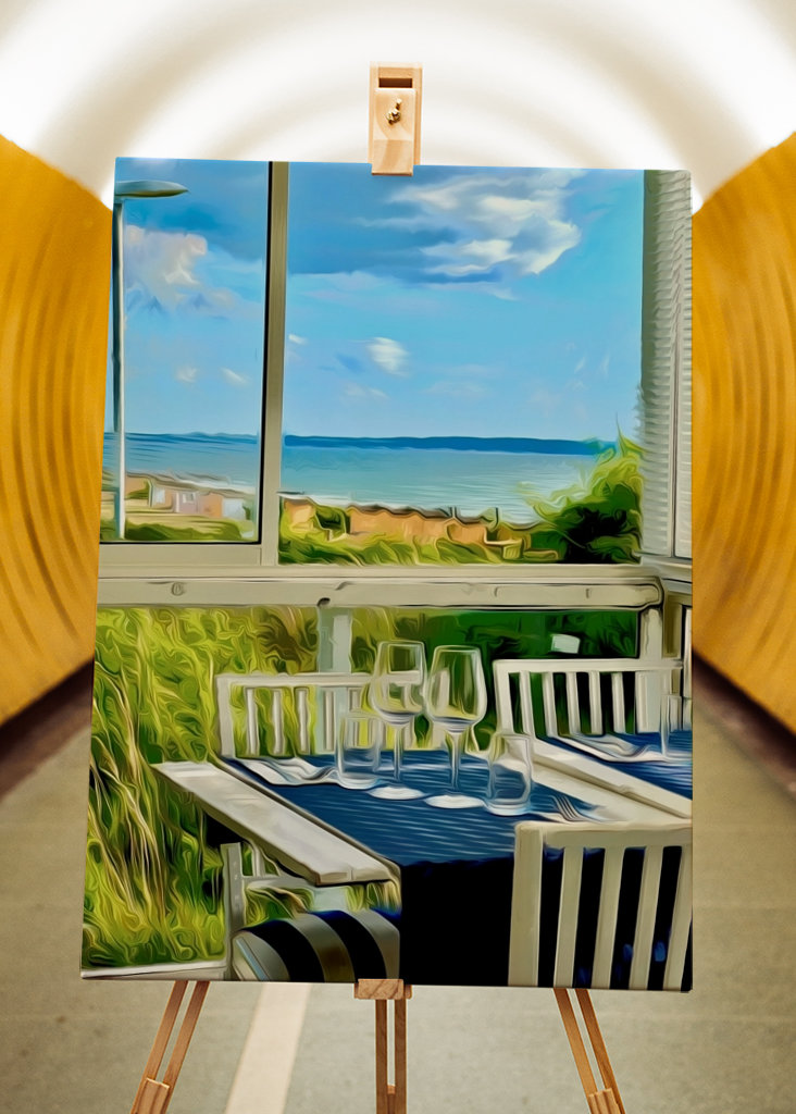 Die Strandpromenade in Viken