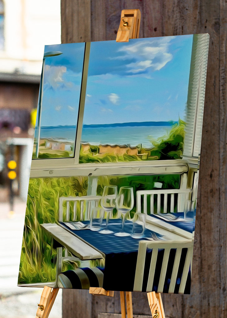 Die Strandpromenade in Viken