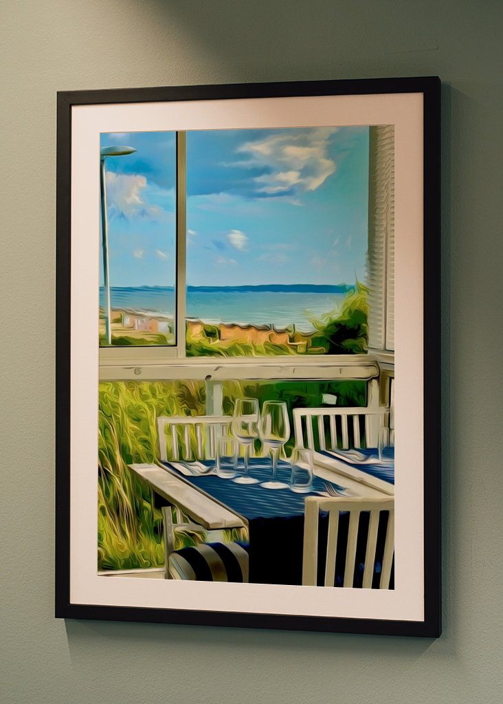 Die Strandpromenade in Viken