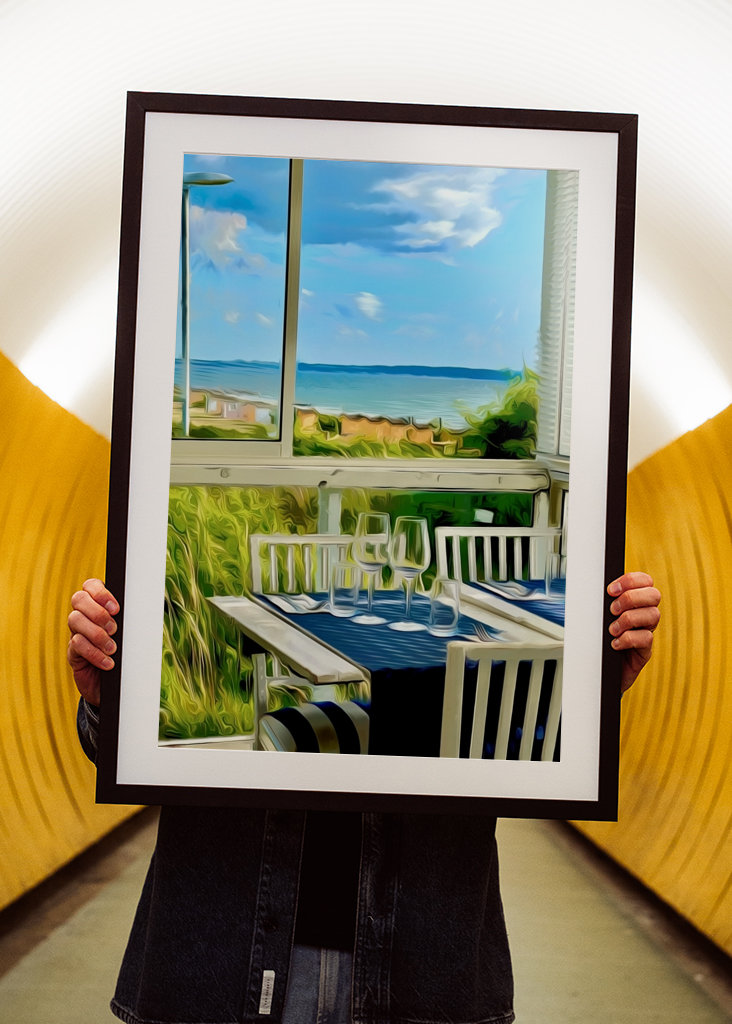 Die Strandpromenade in Viken