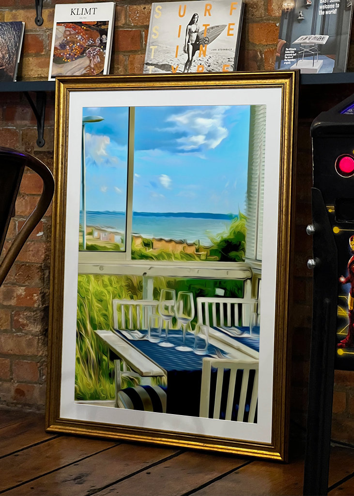 Die Strandpromenade in Viken