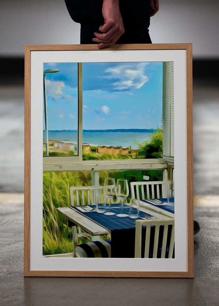 Die Strandpromenade in Viken