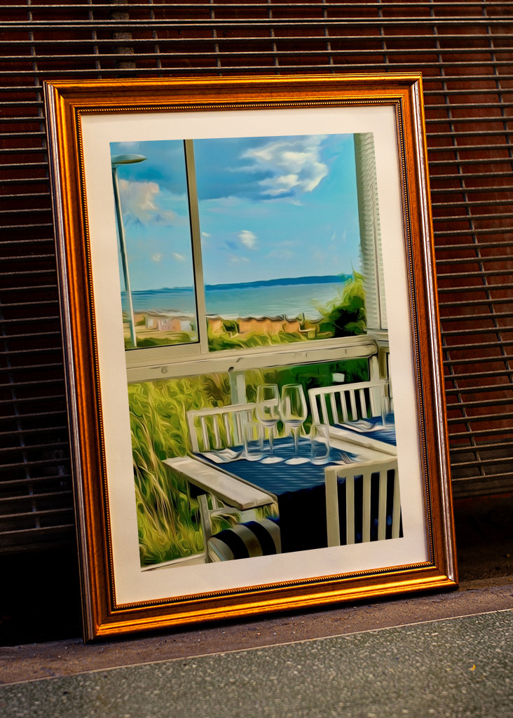 Die Strandpromenade in Viken