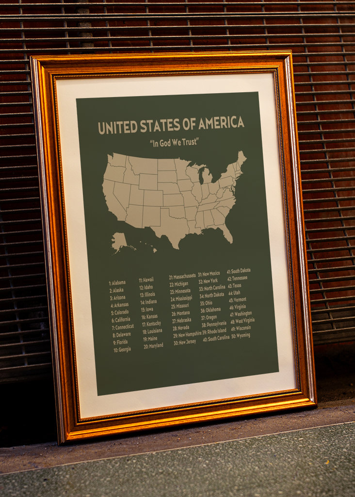 USA United States Map