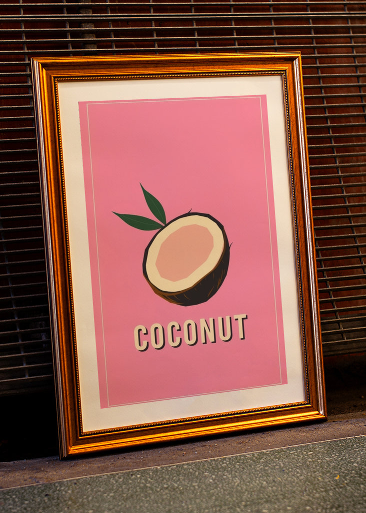 Pink Coconut Retro Modernist