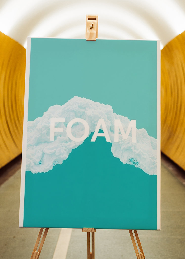 Schaumstoff II Moderner Strand Text